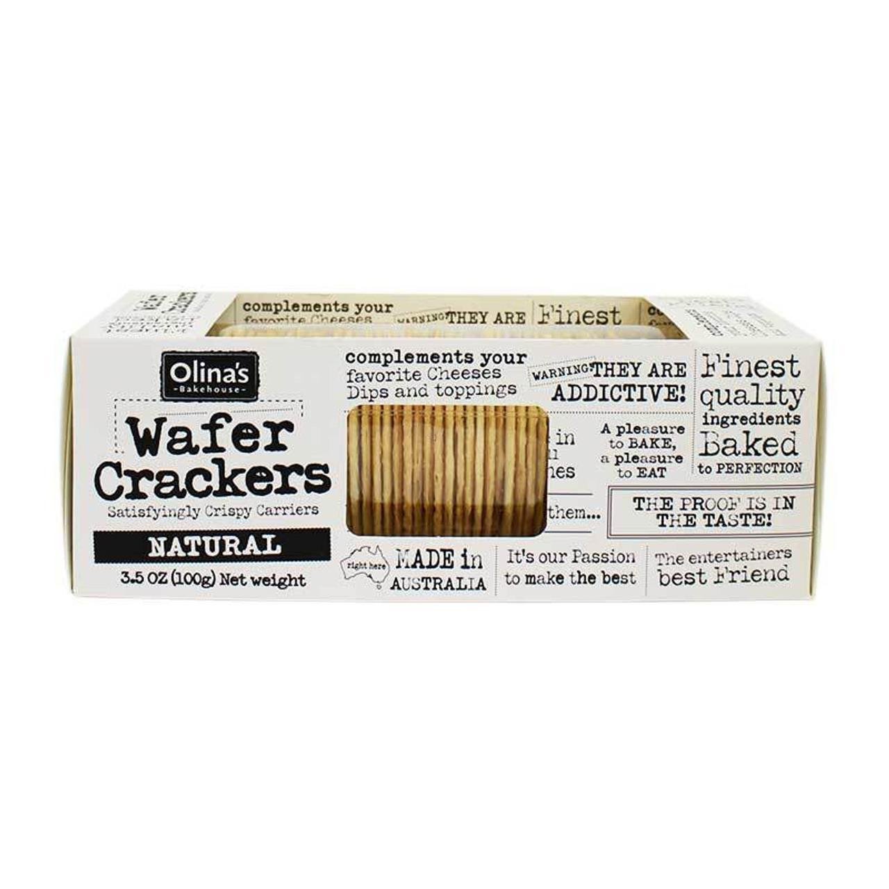 Olina's Bakehouse - 'Natural' Wafer Crackers (100G) by The Epicurean Trader