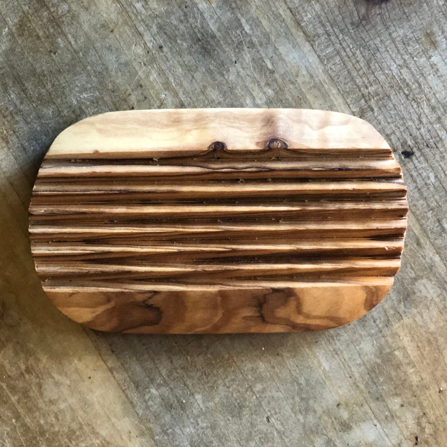 Olive Wood Soap Dish Oval by Distinct Bath & Body