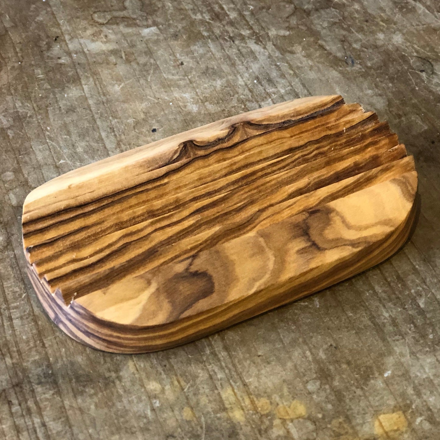 Olive Wood Soap Dish Oval by Distinct Bath & Body