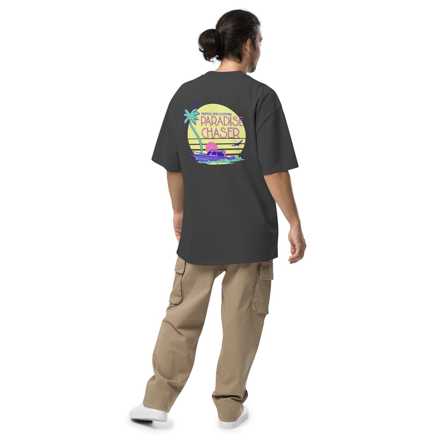 Oversized Paradise Chaser faded t-shirt by Tropical Seas Clothing