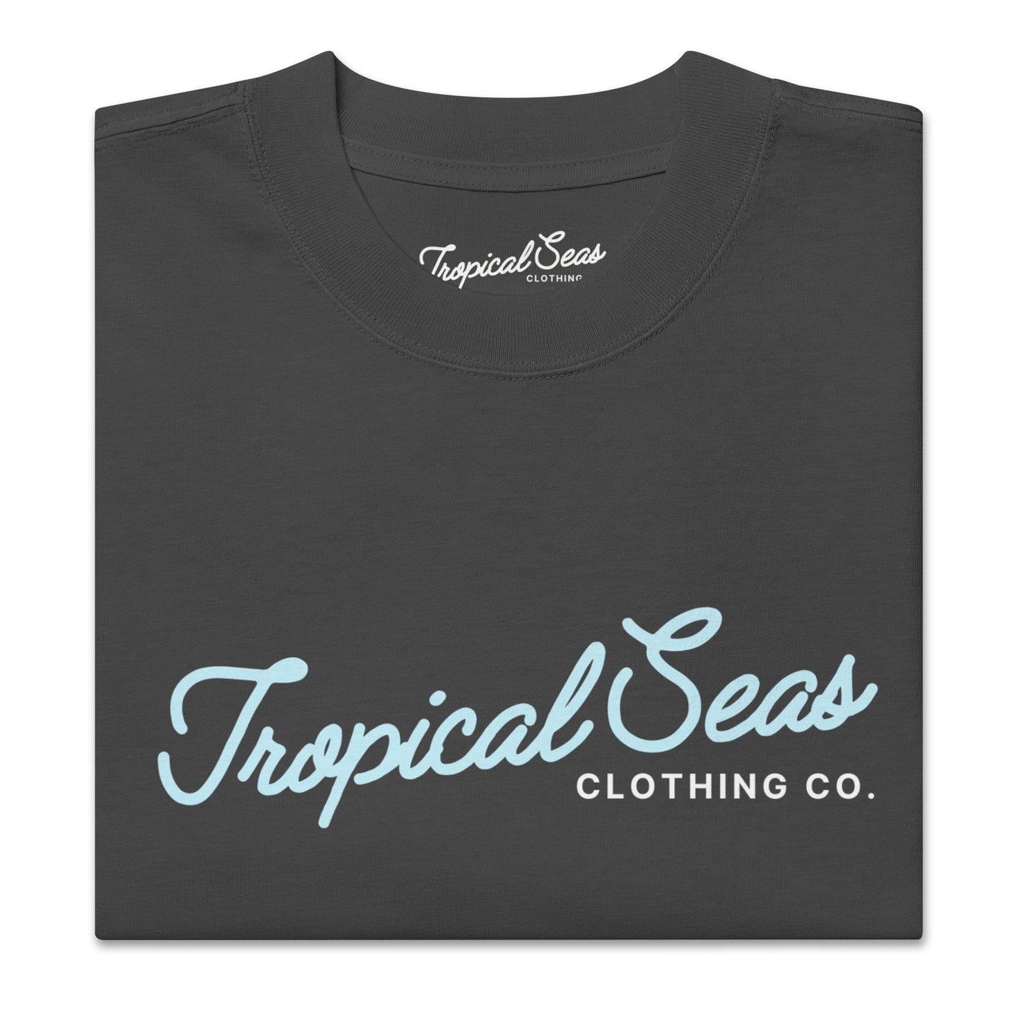 Oversized Tropical Seas Printed Faded T-shirt by Tropical Seas Clothing