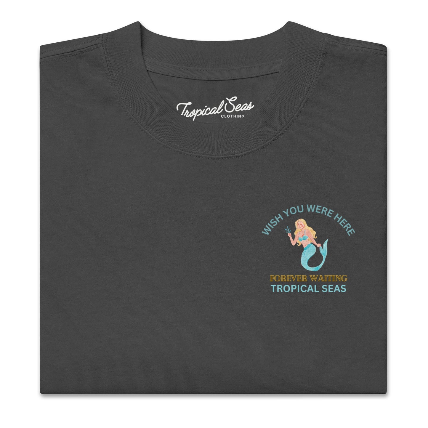 Oversized Waiting Mermaid Faded t-shirt by Tropical Seas Clothing