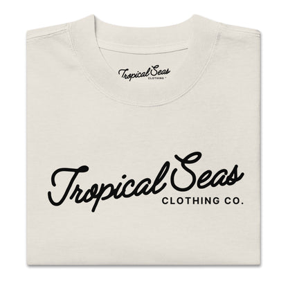 Oversized Tropical Seas Printed Faded T-shirt by Tropical Seas Clothing