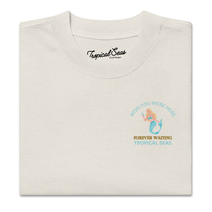 Oversized Waiting Mermaid Faded t-shirt by Tropical Seas Clothing