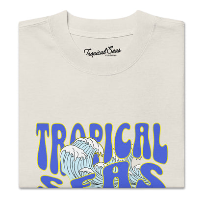 Oversized Wild Tropical Seas faded t-shirt by Tropical Seas Clothing