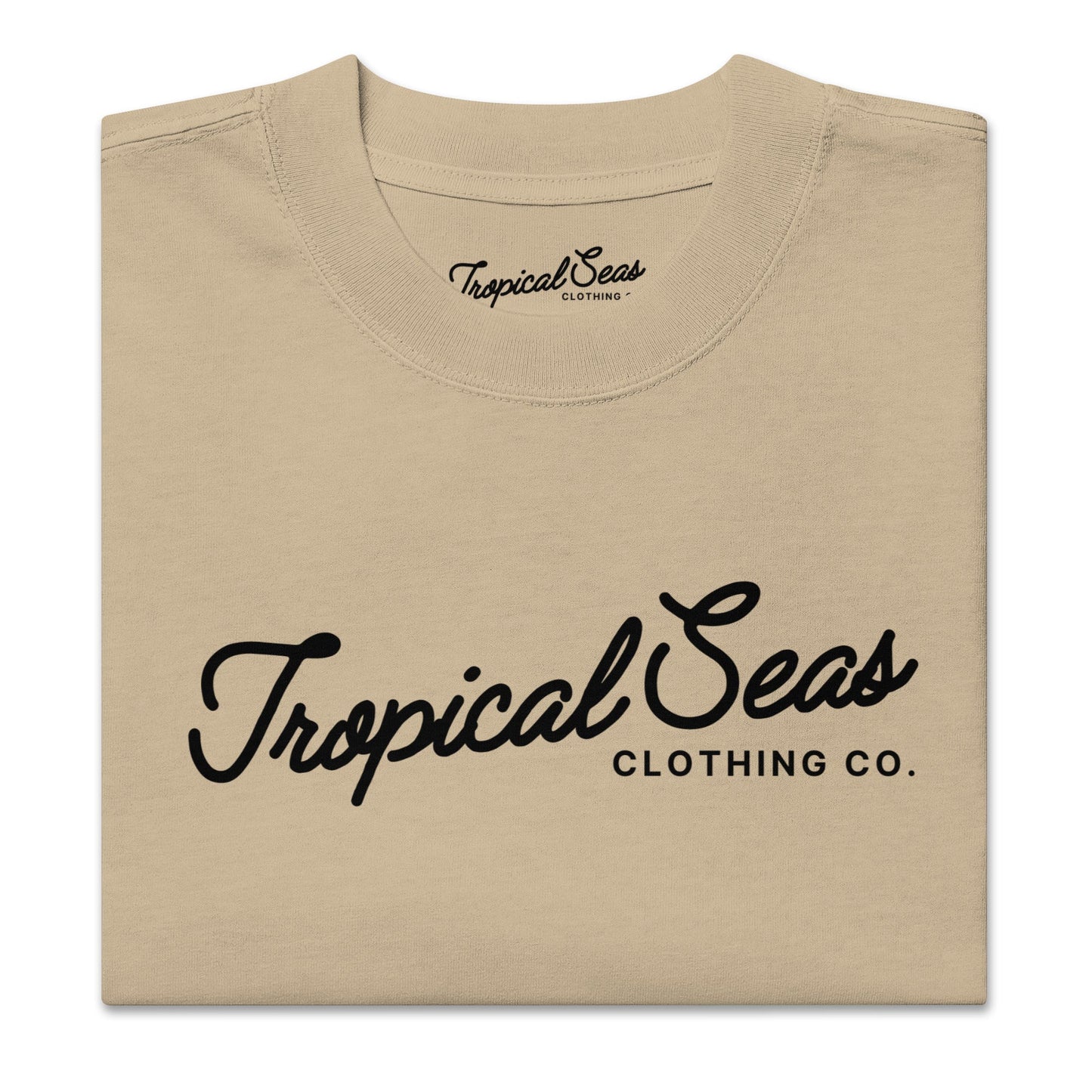 Oversized Tropical Seas Printed Faded T-shirt by Tropical Seas Clothing