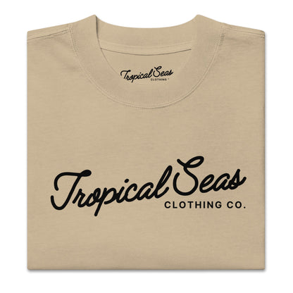 Oversized Tropical Seas Printed Faded T-shirt by Tropical Seas Clothing