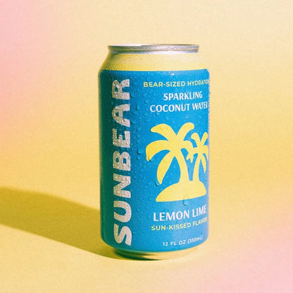 Sunbear Sparkling Coconut Water Lemon Lime Cans - 12 Cans by Farm2Me