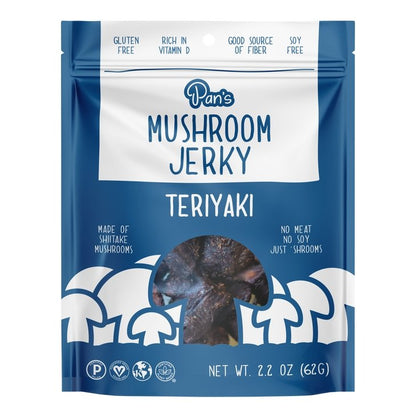 Pan's - 'Teriyaki' Mushroom Jerky (2.2OZ) by The Epicurean Trader