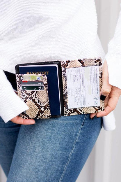 Passport and Vaccine Credit Card Wallet by VYSN