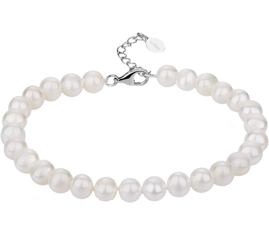 Shell Pearl Adjustable Bracelet by Donatello Gian