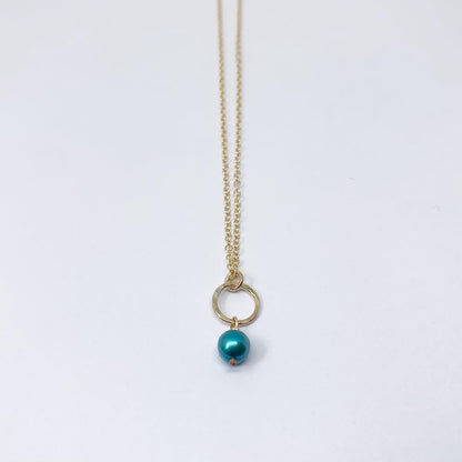 Mermaid Pearl Drop Charm Necklace by Jennifer Cervelli Jewelry