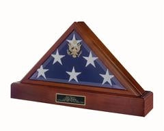 Flag Connections Burial Flag and Pedestal Display Case by The Military Gift Store