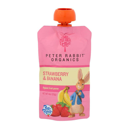 Peter Rabbit Organics - Strawberry & Banana Baby Pouch (4OZ) by The Epicurean Trader