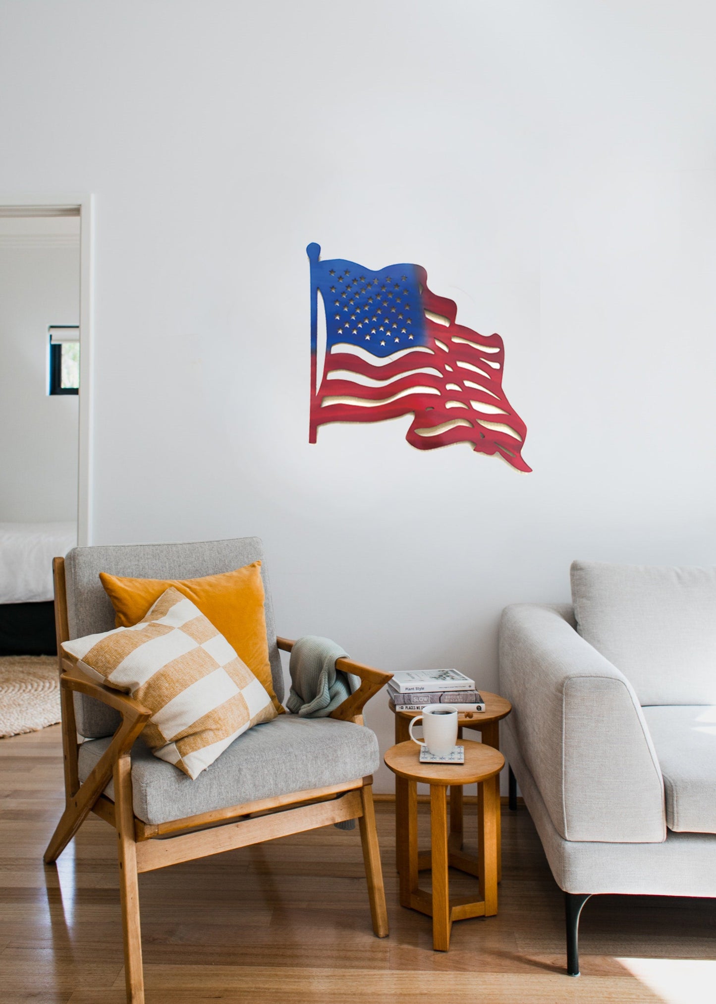 Old Glory Metal Wall Art by Peterson Housewares & Artwares