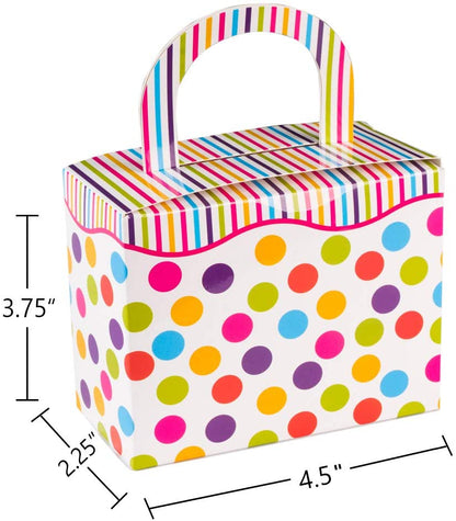 Polka Dot Candy Boxes 36 Pack 4.5" X 3.75" X 2.25" by Hammont