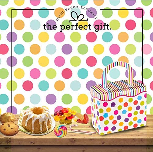 Polka Dot Candy Boxes 36 Pack 4.5" X 3.75" X 2.25" by Hammont