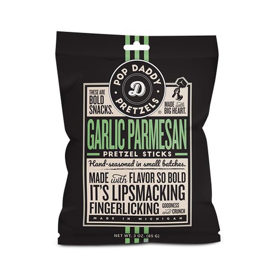 Pop Daddy Pretzels - 'Garlic Parmesan' Pretzel Sticks (3OZ) by The Epicurean Trader