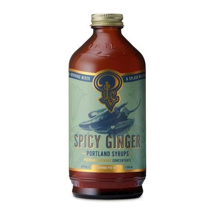 Portland Syrups - 'Spicy Ginger' Liquor & Soda Mixer (12OZ) by The Epicurean Trader