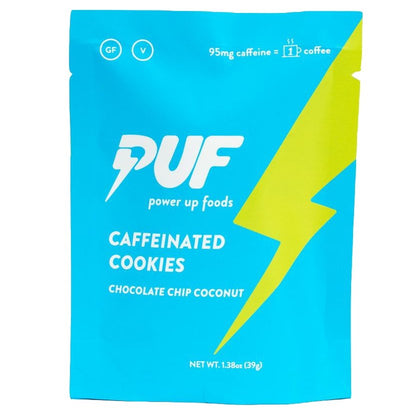 Power Up Foods - 'PUF' Chocolate Chip Coconut Cookie w/ Green Tea Caffeine (30G) by The Epicurean Trader