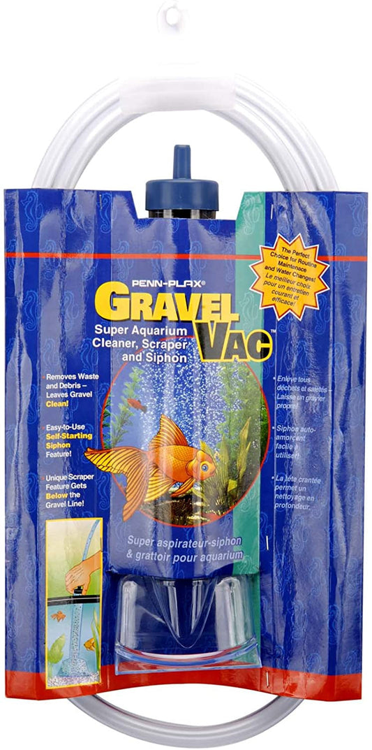 Penn Plax Gravel Vac Pro: 3-in-1 Aquarium Cleaner & Siphon by Dog Hugs Cat