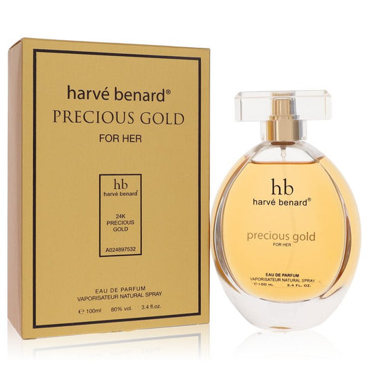 Precious Gold by Harve Benard Eau De Parfum Spray 3.4 oz for Women by Avera Group