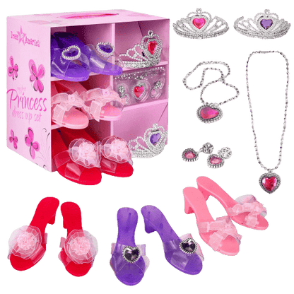 Princess Jewelry, Shoes and Tiara Set - Kids by Dress Up America