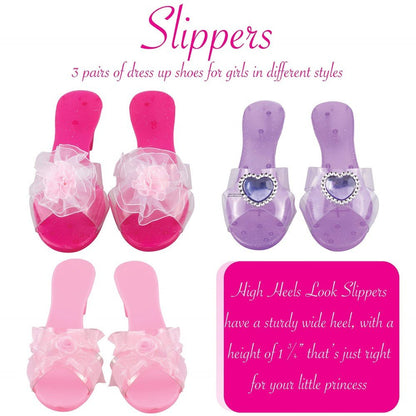 Princess Jewelry, Shoes and Tiara Set - Kids by Dress Up America