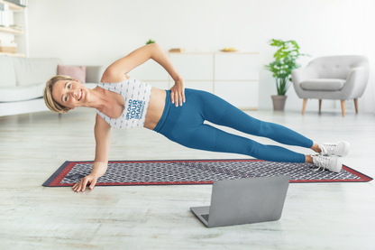 Yune Yoga Blue Pilates Mat Reiko by Yune Yoga