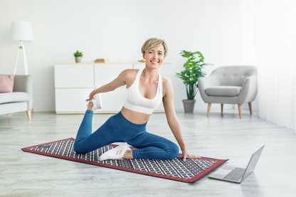 Yune Yoga Blue Pilates Mat Reiko by Yune Yoga