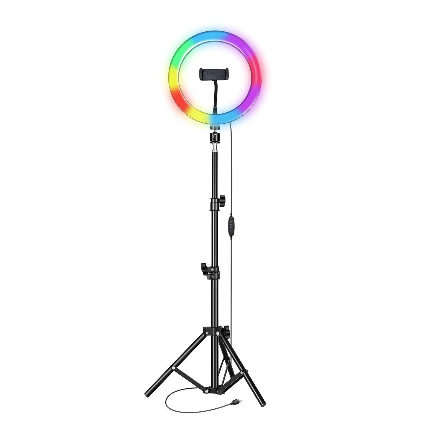 PRO Live Stream 10" LED Selfie Ring Light with RGB (SC-1630RGB) by VYSN