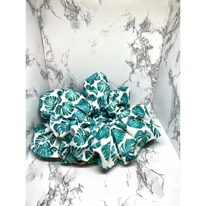 Monstera Leaf Bullet Scrunchie by Enchanted Scrunch