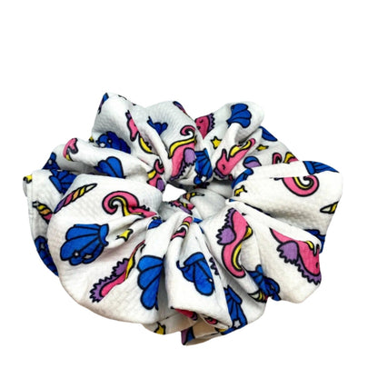 Seahorse Summer Bullet Scrunchie by Enchanted Scrunch