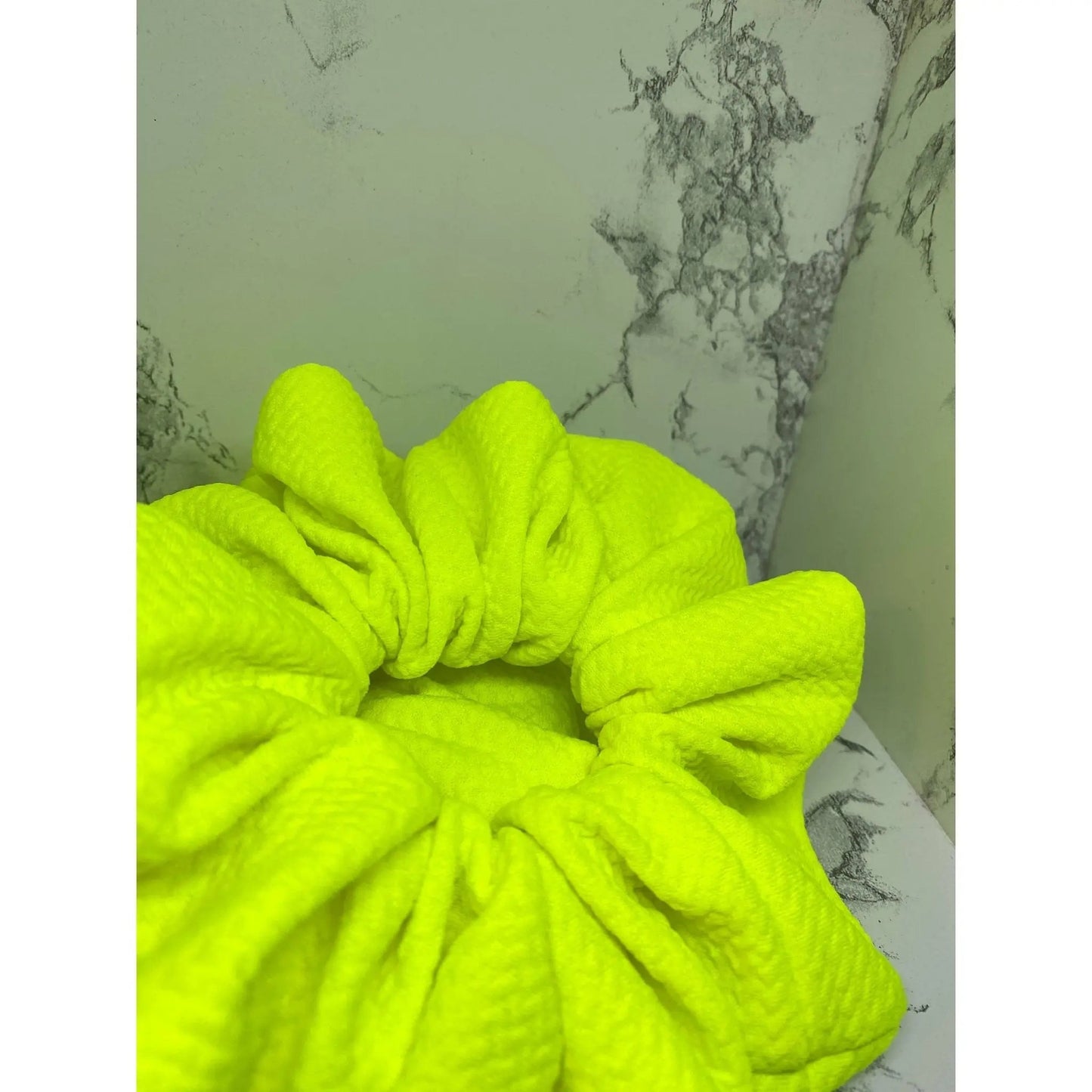 Neon Yellow Bullet Scrunchie by Enchanted Scrunch