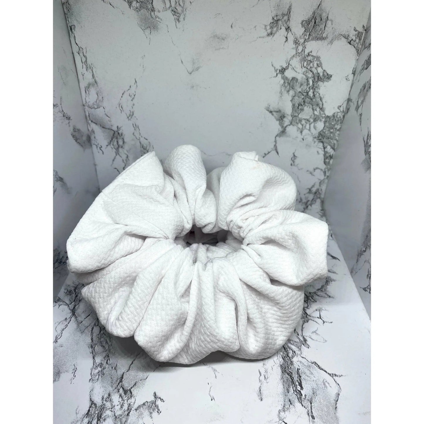 White Bullet Scrunchie by Enchanted Scrunch