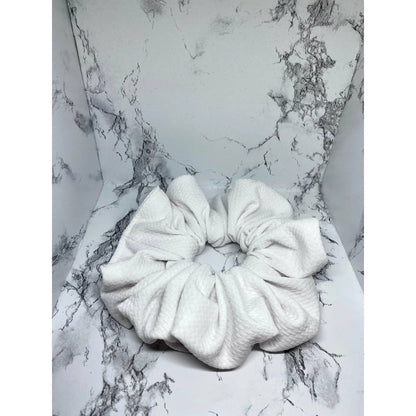 White Bullet Scrunchie by Enchanted Scrunch