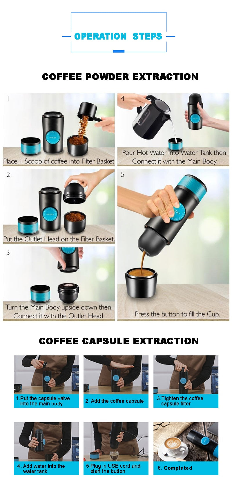 2 IN 1 CAPSULE & GROUND MINI ESPRESSO by Brown Shots Coffee