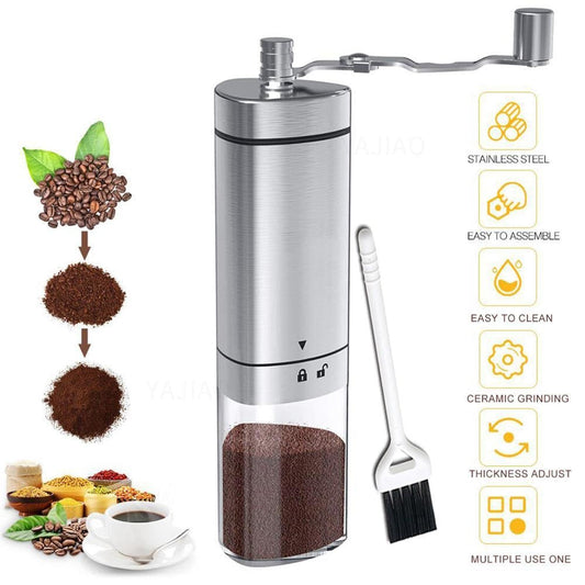 PORTABLE MANUAL COFFEE GRINDER by Brown Shots Coffee