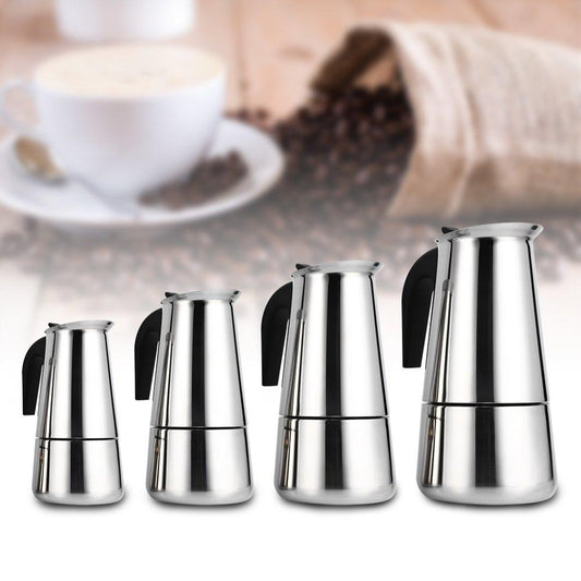 Stainless Steel Coffee Pot by Brown Shots Coffee