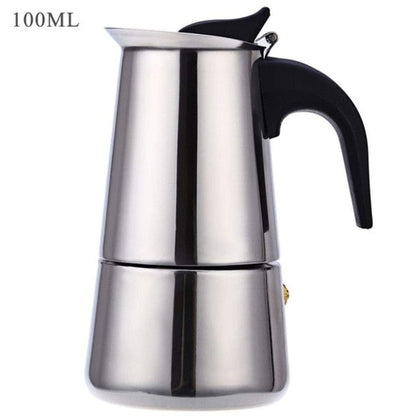 Stainless Steel Coffee Pot by Brown Shots Coffee