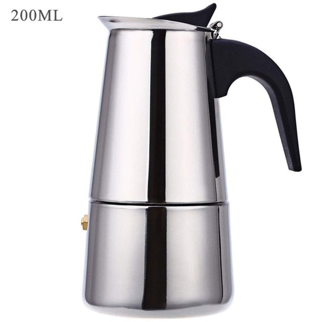 Stainless Steel Coffee Pot by Brown Shots Coffee