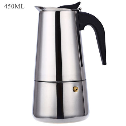 Stainless Steel Coffee Pot by Brown Shots Coffee