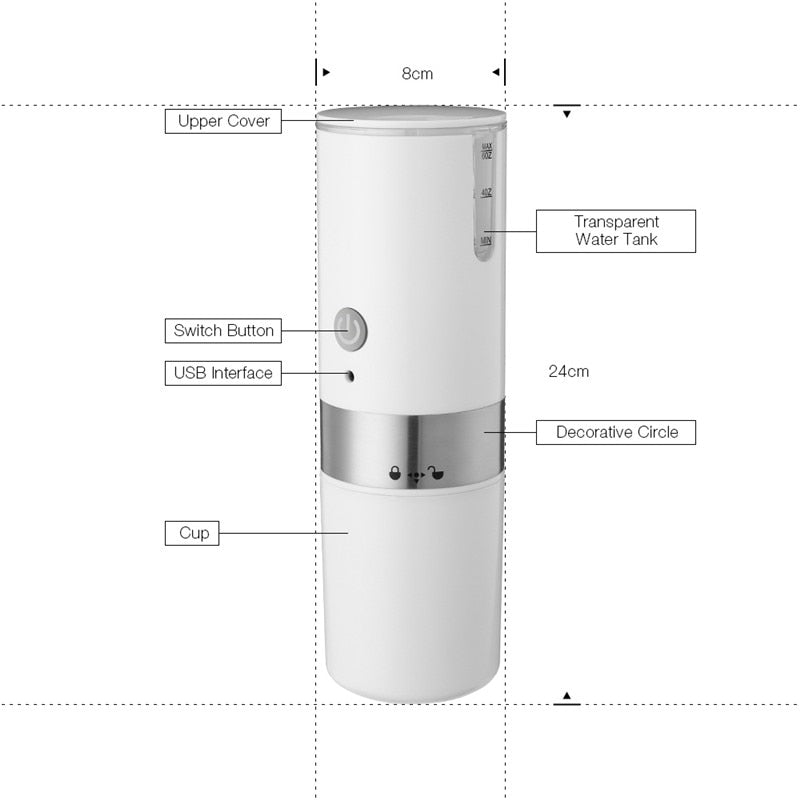 PORTABLE ESPRESSO COFFEE MAKER by Brown Shots Coffee