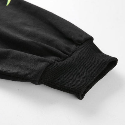 Neon Black Oversized Hoodie by White Market