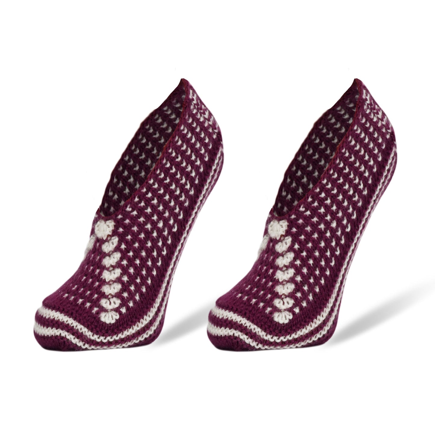 Crochet Hand Knit Slippers for Women Socks 1 Pair Shoe Size 5-7 by Mars Outlet Store LLC