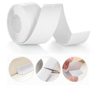 PVC Self Adhesive Caulk Sealing Strip Tape For Kitchen Wall Sink Toilet Bathroom by Plugsus Home Furniture