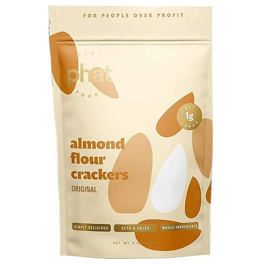 Real Phat Foods - 'Original' Almond Flour Crackers (4.5OZ) by The Epicurean Trader