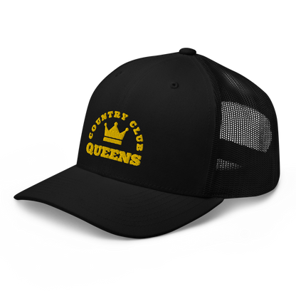 Queens CC Crown Trucker Cap by Queens Country Club