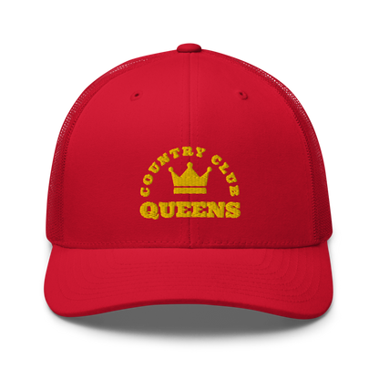 Queens CC Crown Trucker Cap by Queens Country Club