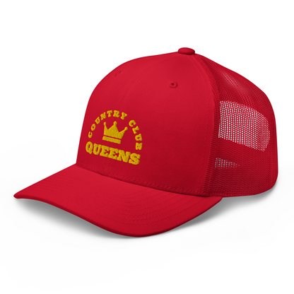 Queens CC Crown Trucker Cap by Queens Country Club